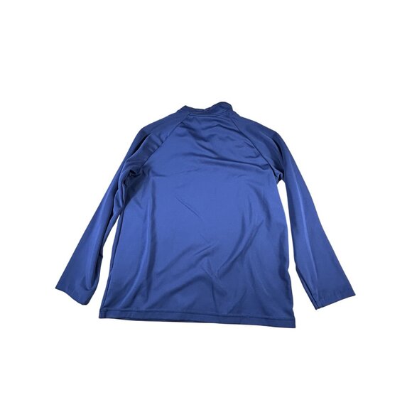 Puma 1/4 Zip Pullover Blue Sz Medium Stretch Long Sleeve Casual Jacket EUC - Picture 6 of 6